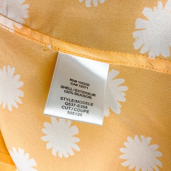 NWT Equipment Silk Blouse in Peach Floral Print - Picture 5 of 10